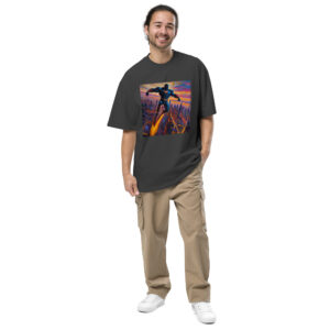 Superhero Oversized faded t-shirt