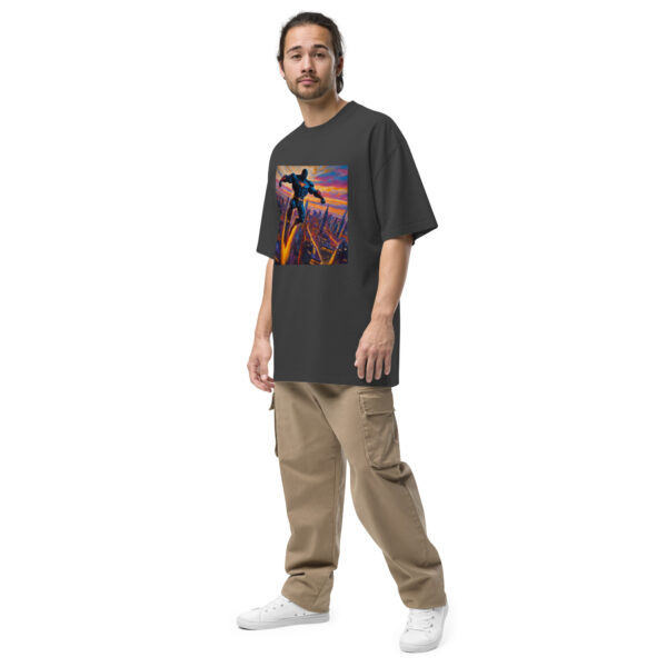Superhero Oversized faded t-shirt - Image 2