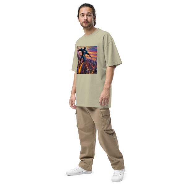 Superhero Oversized faded t-shirt - Image 4