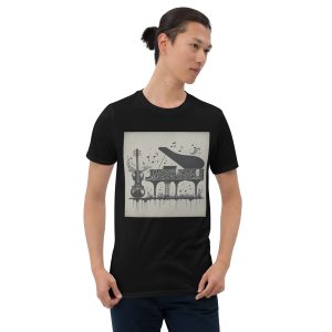 Piano Music Short-Sleeve Unisex T-Shirt