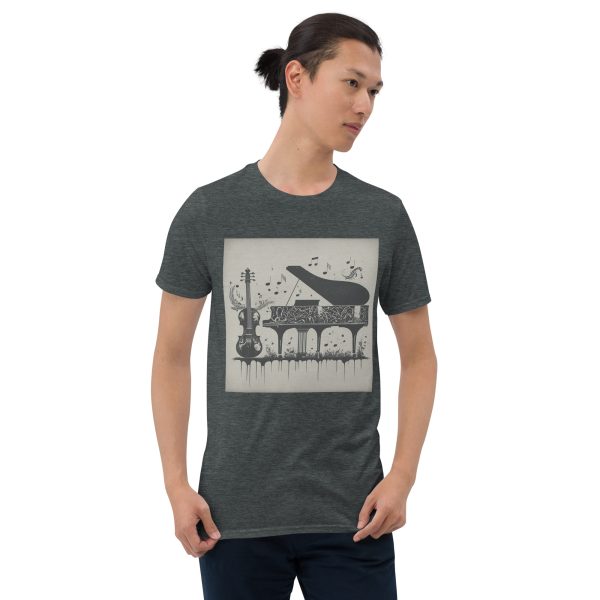 Piano Music Short-Sleeve Unisex T-Shirt - Image 3