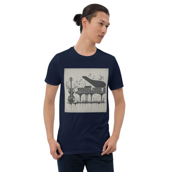 Piano Music Short-Sleeve Unisex T-Shirt - Image 2