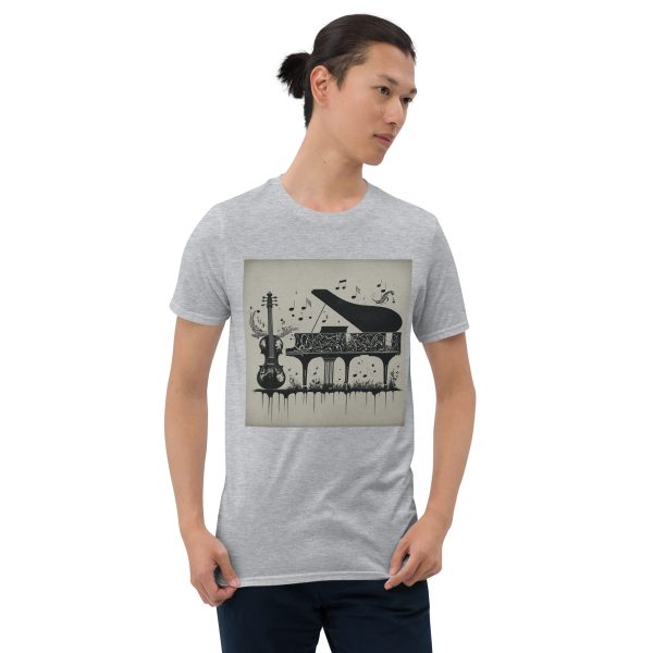 Piano Music Short-Sleeve Unisex T-Shirt - Image 4