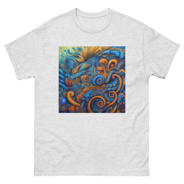 Blue Doodle Unisex classic tee - Image 3
