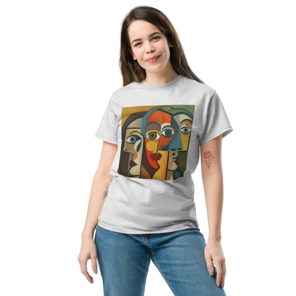 Wide Abstract Faces Unisex classic tee - Image 19