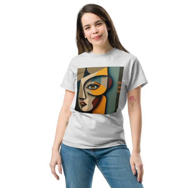 Single Abstract Face Unisex classic tee - Image 19