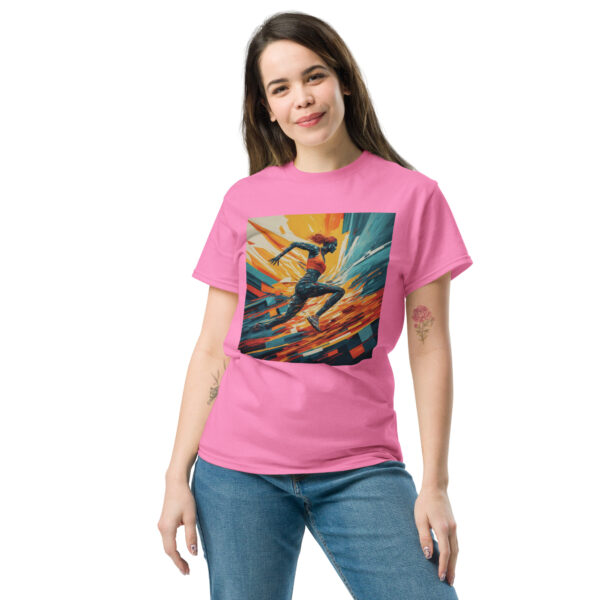 Abstract Female Runner Unisex classic tee - Image 3