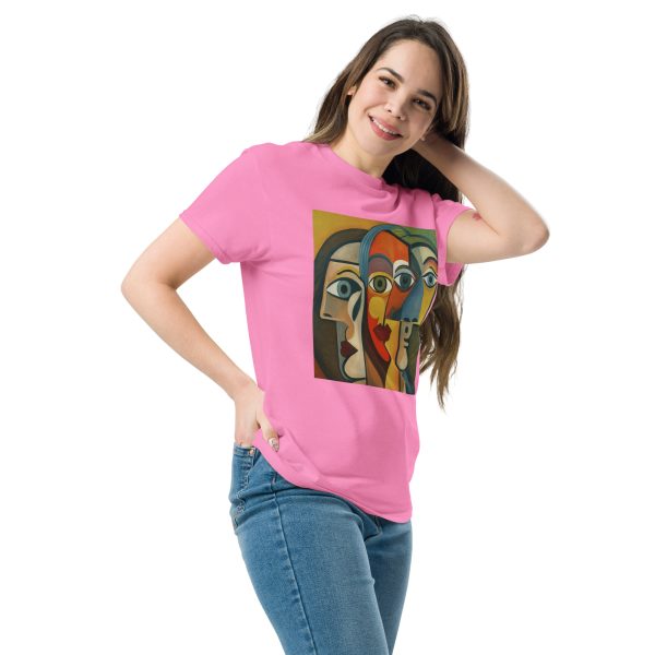 Wide Abstract Faces Unisex classic tee - Image 4