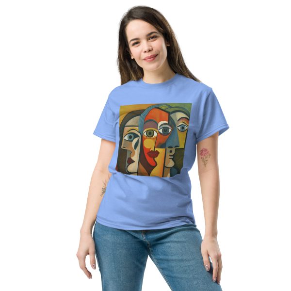 Wide Abstract Faces Unisex classic tee - Image 5