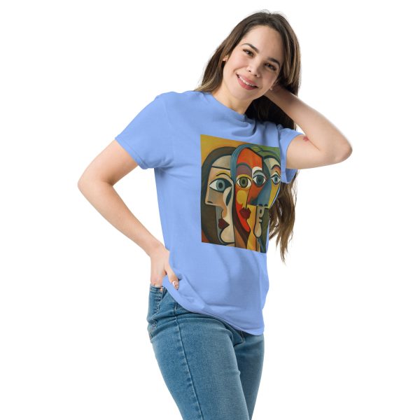 Wide Abstract Faces Unisex classic tee - Image 6
