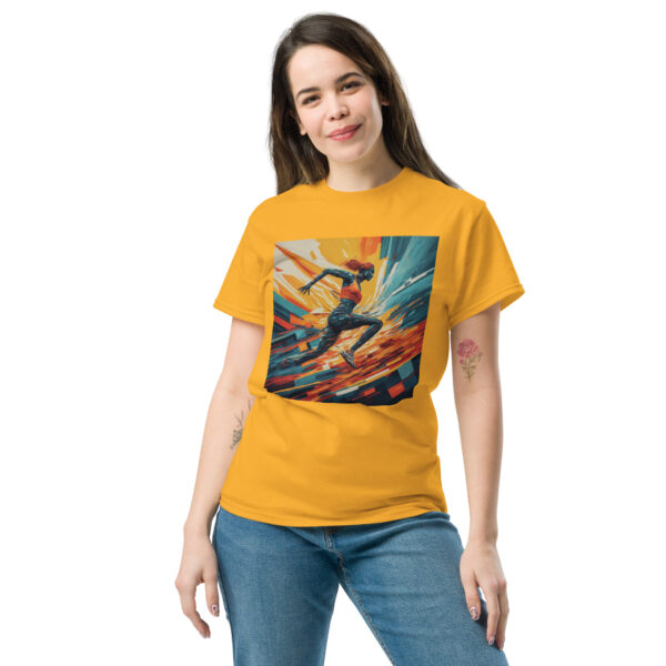 Abstract Female Runner Unisex classic tee - Image 7