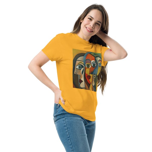 Wide Abstract Faces Unisex classic tee - Image 8