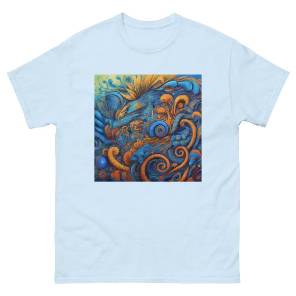 Blue Doodle Unisex classic tee - Image 2