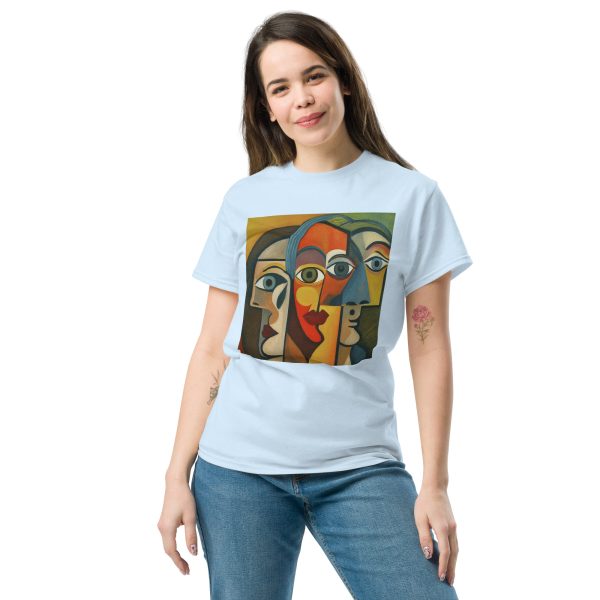 Wide Abstract Faces Unisex classic tee - Image 17