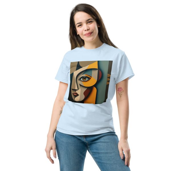 Single Abstract Face Unisex classic tee - Image 17