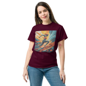 Abstract Female Runner Unisex classic tee