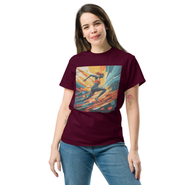 Abstract Female Runner Unisex classic tee