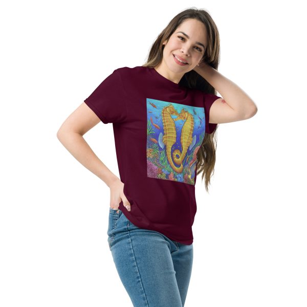 Seahorses Unisex classic tee - Image 2