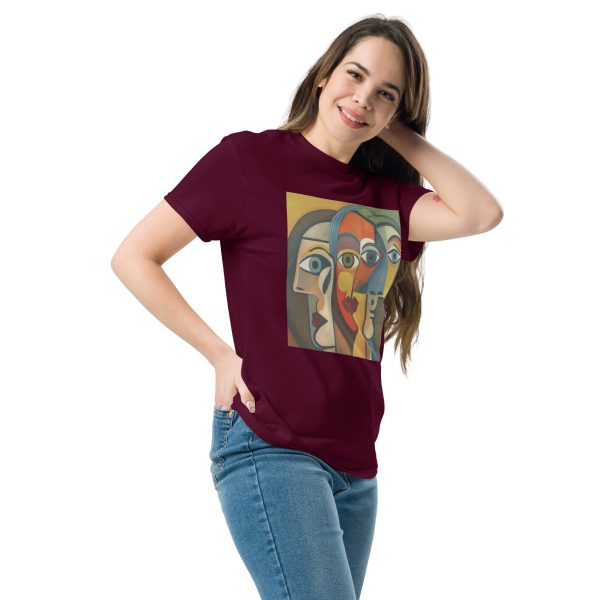 Wide Abstract Faces Unisex classic tee - Image 2