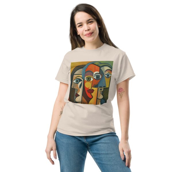 Wide Abstract Faces Unisex classic tee - Image 15