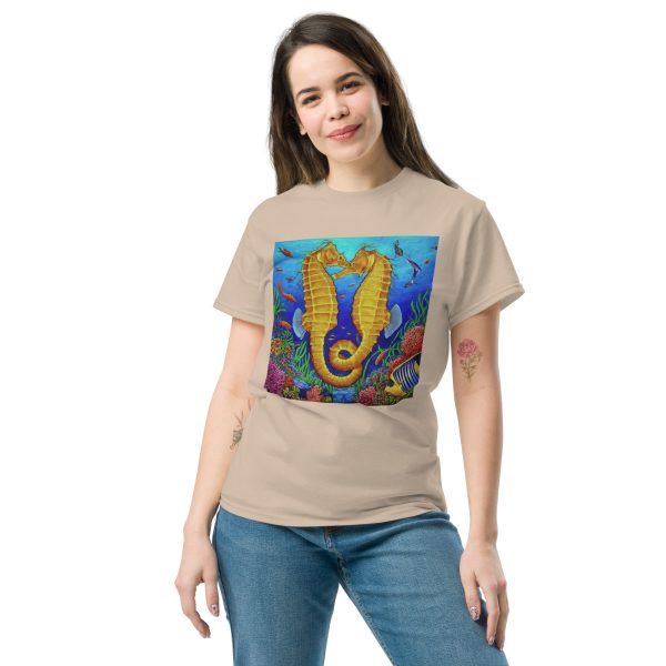 Seahorses Unisex classic tee - Image 5