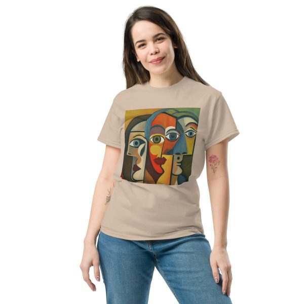 Wide Abstract Faces Unisex classic tee - Image 11