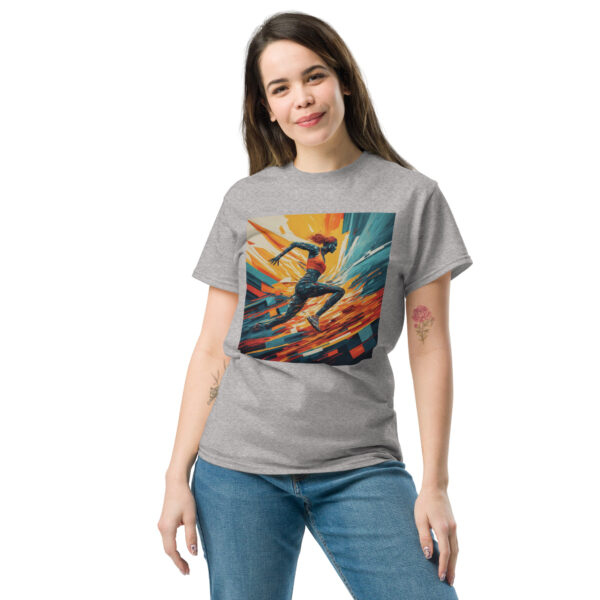 Abstract Female Runner Unisex classic tee - Image 9