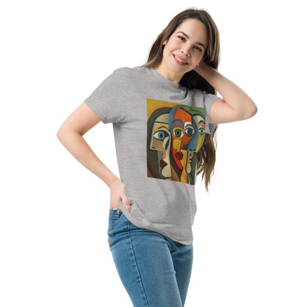 Wide Abstract Faces Unisex classic tee - Image 10