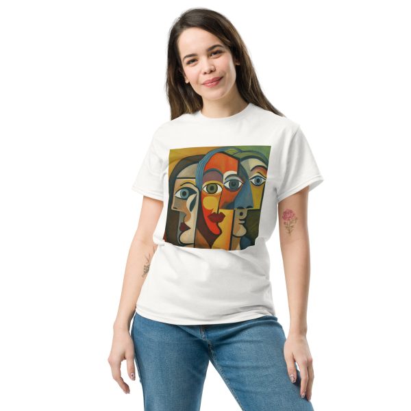 Wide Abstract Faces Unisex classic tee - Image 21