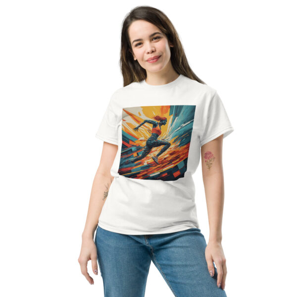 Abstract Female Runner Unisex classic tee - Image 21