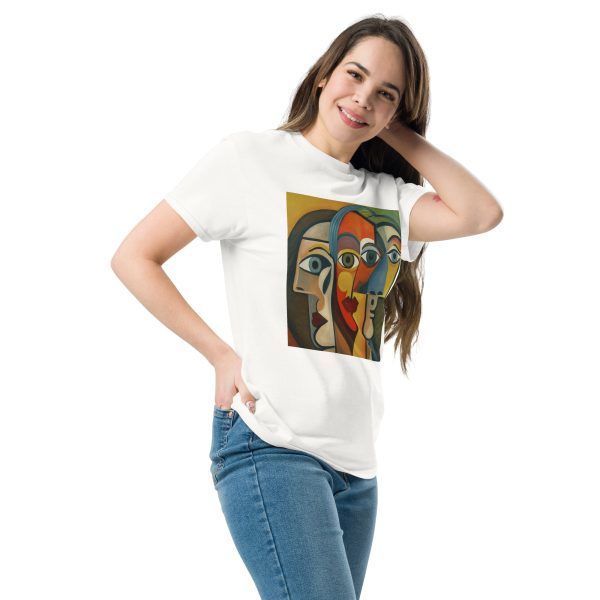 Wide Abstract Faces Unisex classic tee - Image 22