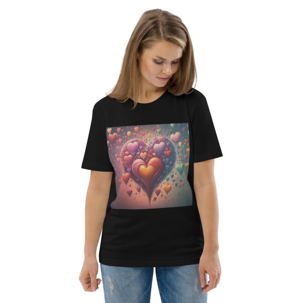 Hearts Unisex organic cotton t-shirt - Image 2