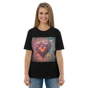 Hearts Unisex organic cotton t-shirt