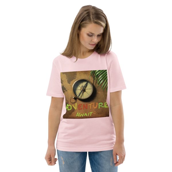 Adventure Awaits Unisex organic cotton t-shirt - Image 8
