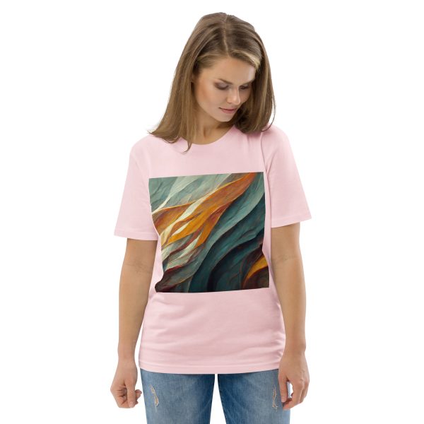 Abstract Muted Unisex organic cotton t-shirt - Image 12