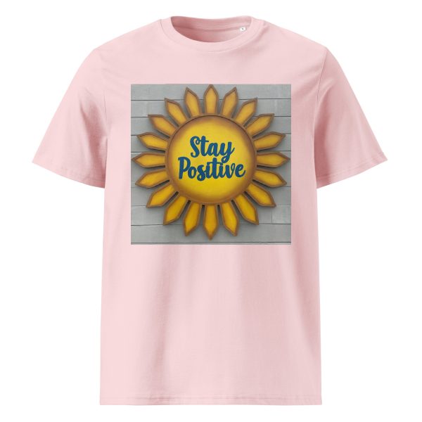 Stay Positive Unisex organic cotton t-shirt - Image 6