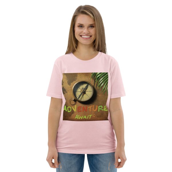 Adventure Awaits Unisex organic cotton t-shirt - Image 7