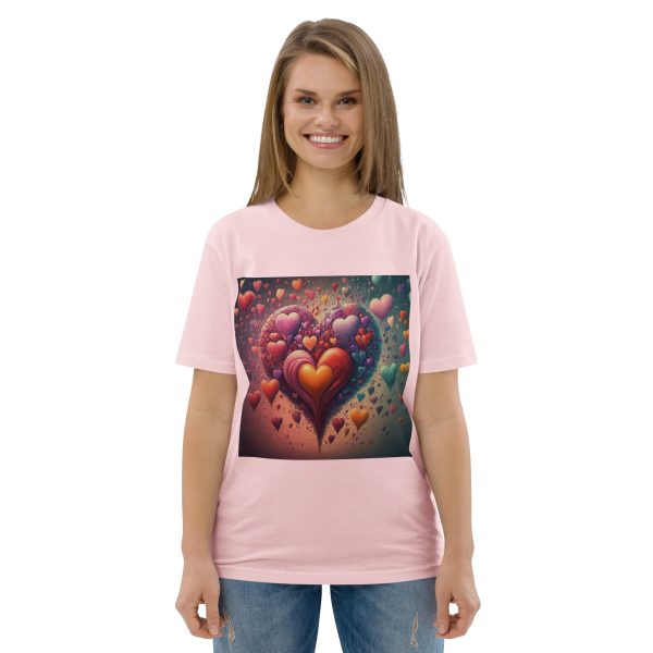 Hearts Unisex organic cotton t-shirt - Image 9