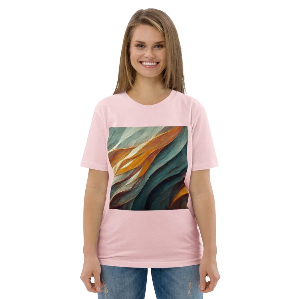 Abstract Muted Unisex organic cotton t-shirt - Image 11