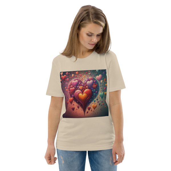 Hearts Unisex organic cotton t-shirt - Image 6