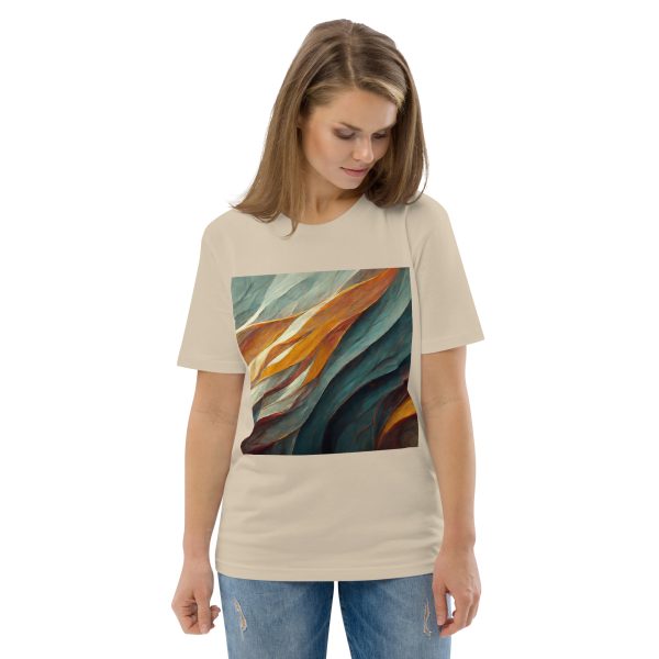 Abstract Muted Unisex organic cotton t-shirt - Image 8