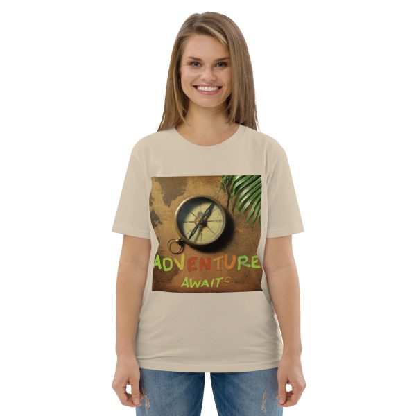 Adventure Awaits Unisex organic cotton t-shirt - Image 3
