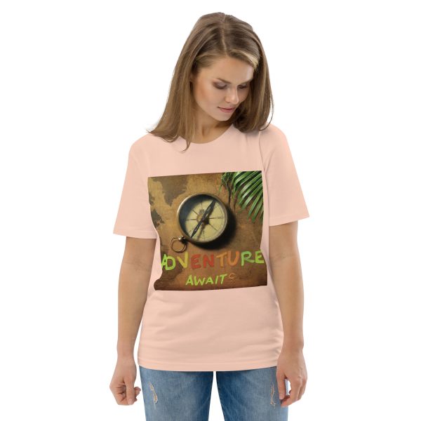 Adventure Awaits Unisex organic cotton t-shirt - Image 6