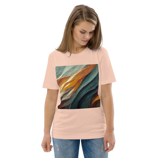 Abstract Muted Unisex organic cotton t-shirt - Image 10