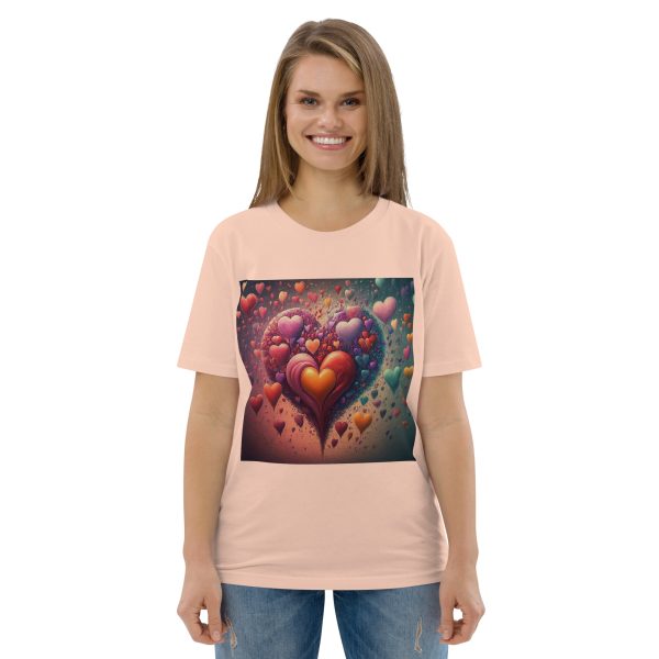 Hearts Unisex organic cotton t-shirt - Image 7