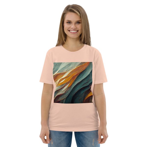Abstract Muted Unisex organic cotton t-shirt - Image 9