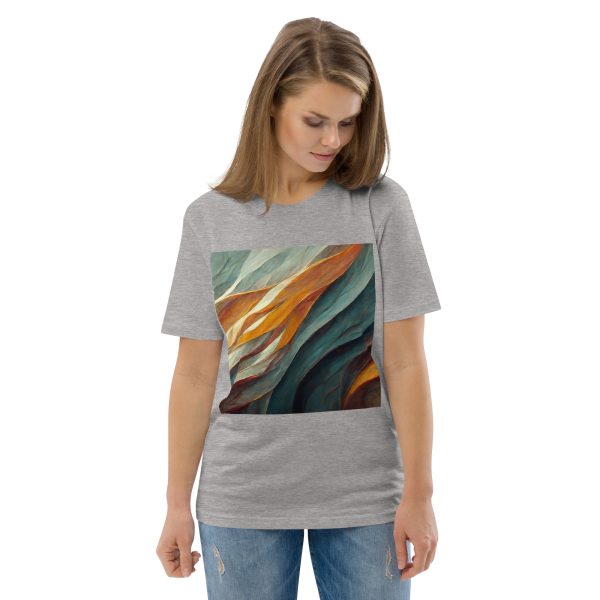 Abstract Muted Unisex organic cotton t-shirt - Image 6