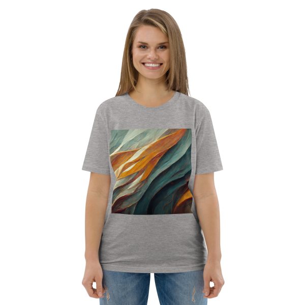 Abstract Muted Unisex organic cotton t-shirt - Image 5