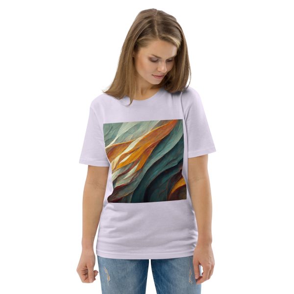 Abstract Muted Unisex organic cotton t-shirt - Image 14