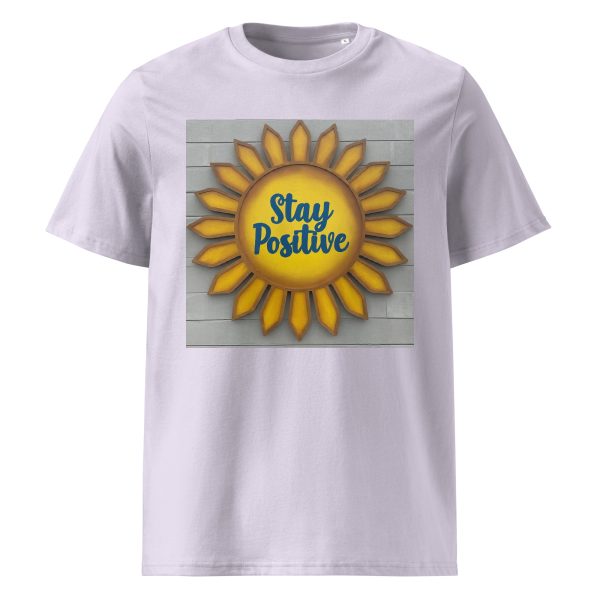 Stay Positive Unisex organic cotton t-shirt - Image 7